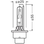 D2R Osram Xenarc Cool Blue Intense 85V/35W 6000K (66250CBN) - Image 3