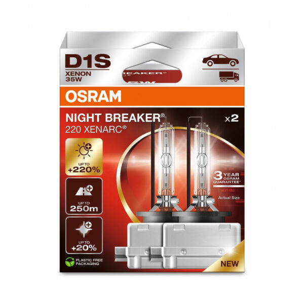 D1S Osram Xenarc Night Breaker Laser +220%