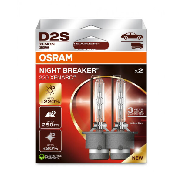 D2S Osram Xenarc Night Breaker Laser +220%
