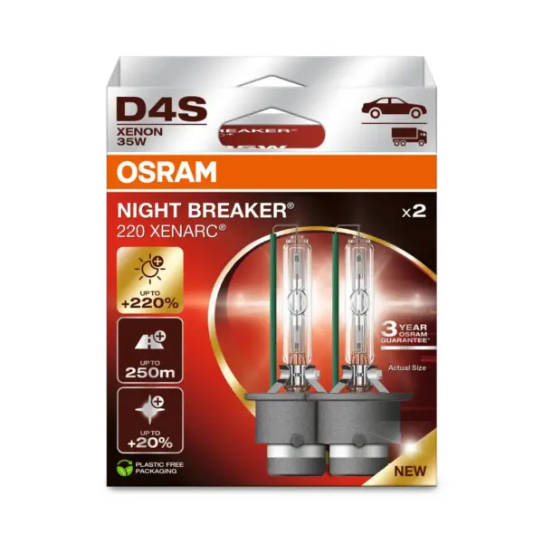 D4S Osram Xenarc Night Breaker Laser +220%
