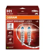 H1 Osram Night Breaker Laser 150% 12V/55W - 2PCS (64150NL-2HB)